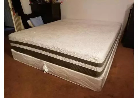 Cal King mattress and Box frame